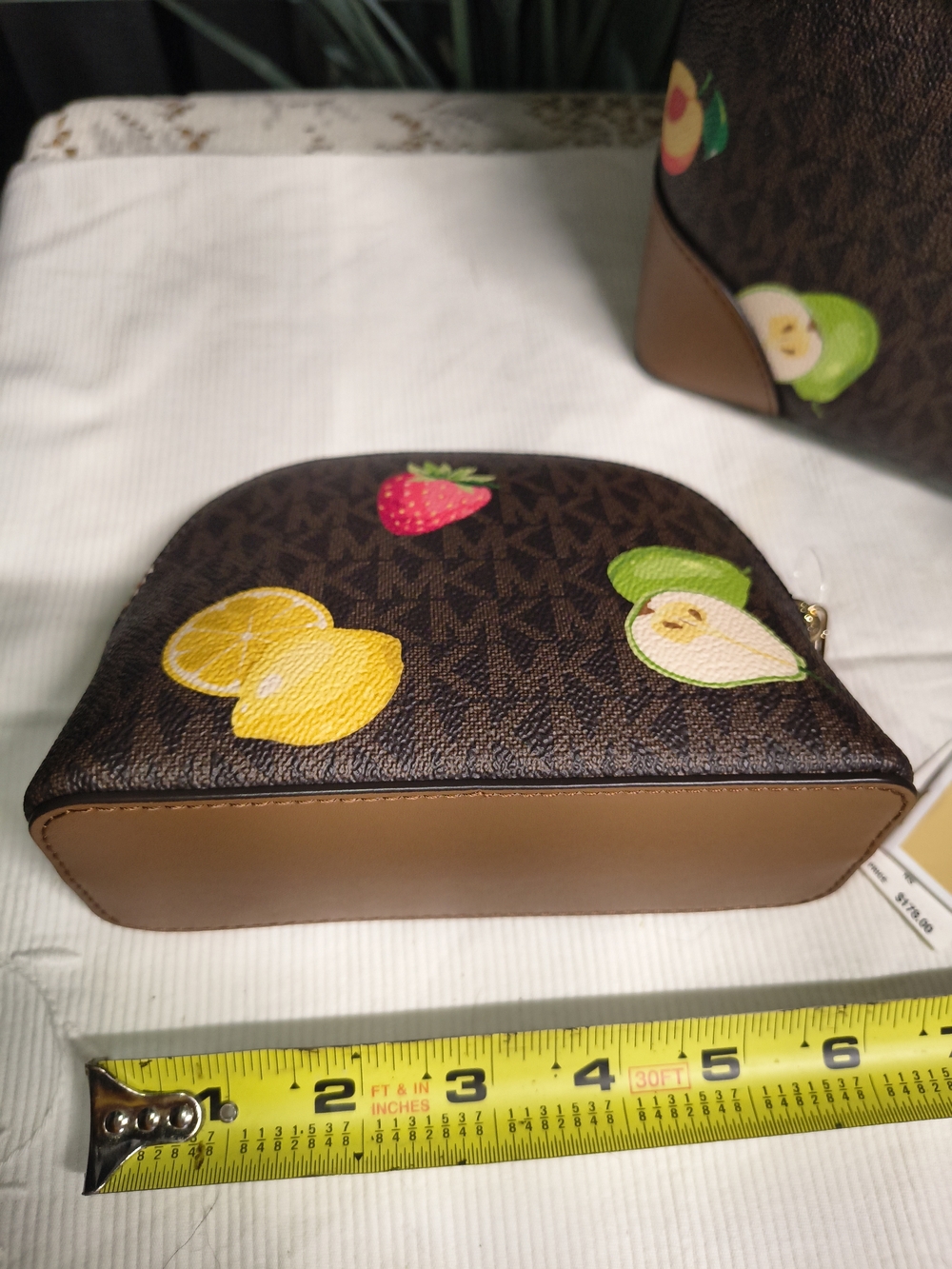 MICHAEL Michael Kors Signature Monogram Brown with Multicolor Fruit Motif Set - Picture 6 of 11